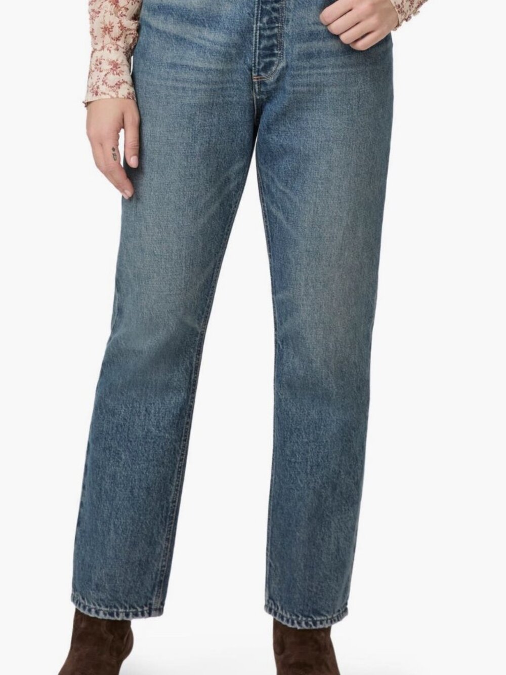 PAIGE Billy High Waist Ankle Straight Leg Jeans - Size 28 - NWT